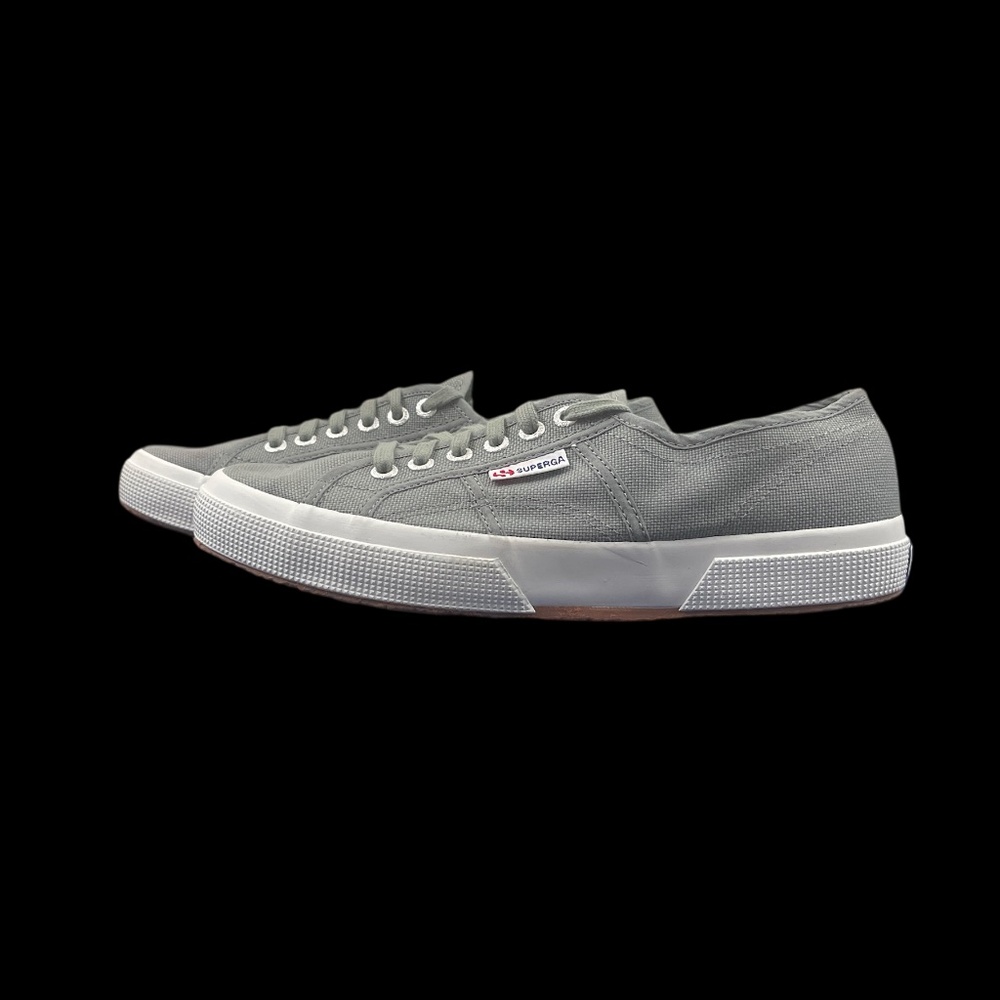 Superga Shoes Women's Sneakers Gray Canvas Low Top Comfort Lace Up Size US 11.5